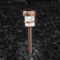 Pure Garden Solar Powered LED Outdoor Stake Spotlight Lights -Copper, 4PK 50-130